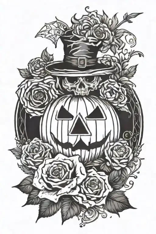 Hailey Name Incorporated Into Halloween Theme Sleeve Dainty