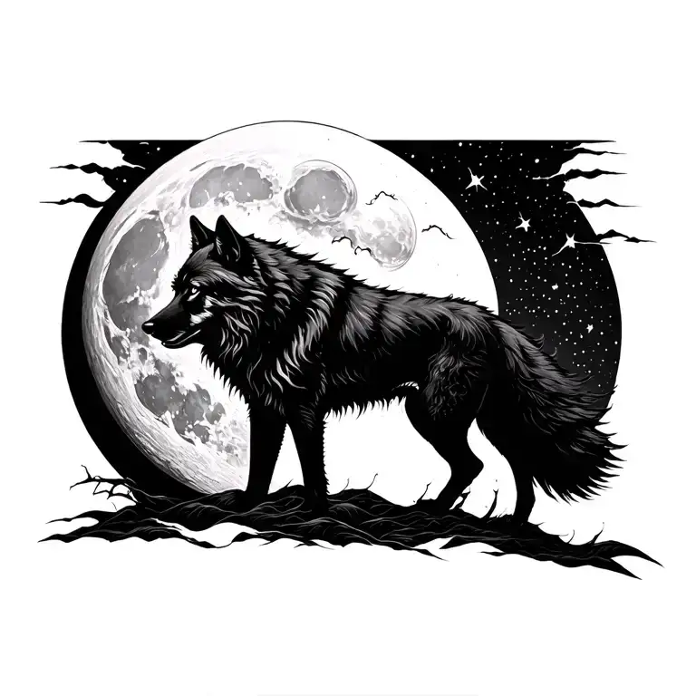 Dark Moon Wolf