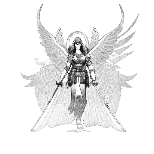 A Valkyrie That Wears A Anciant Greek Robe And That Has Red Hair