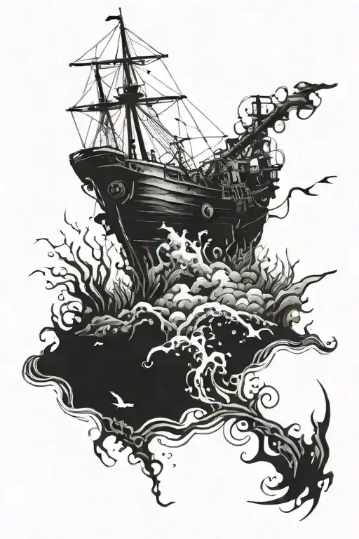 Underwater Background Shipwreck