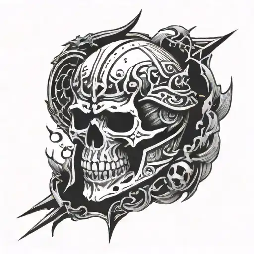 Skull Knight And Void Berserk Symbol