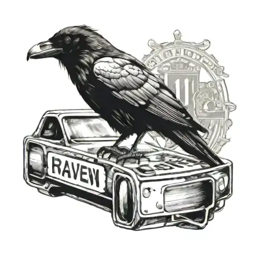 A Raven With A License Plate On Its Neck Uk - 637658