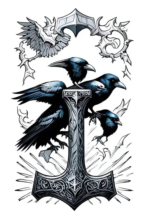Crows And Thor's Hammer