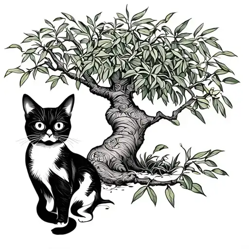 Spiritual Cat With Avex Return Olive Tree