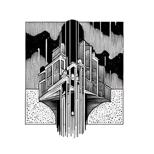 Abstract Design Building Simple