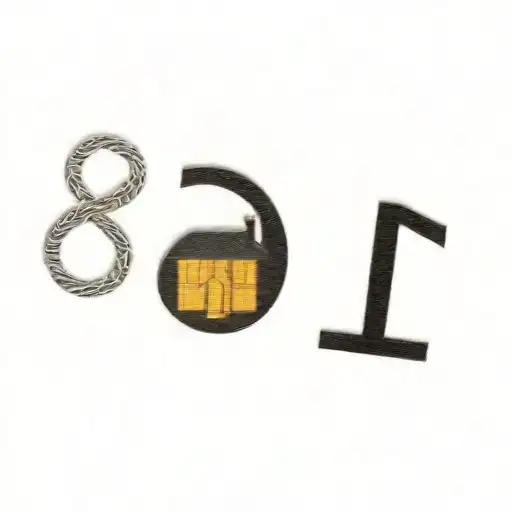 A House Number On A Black Background