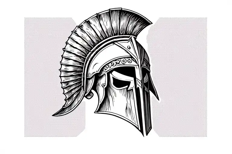 Spartan Helmet With Band