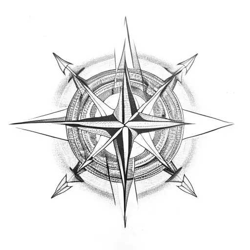 Compass With Princeton At The Center