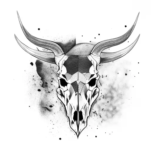Nordic Bull Skull For Man
