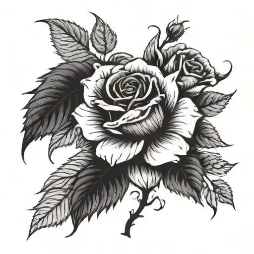 Rose With Bramble With Famiglia