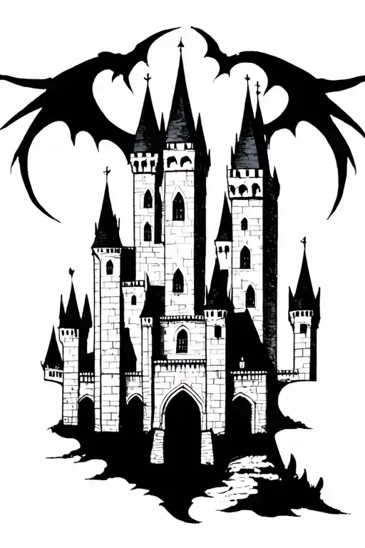 Gothic Castle Silhouette
