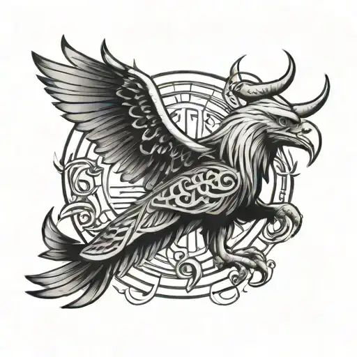 Bull Eagle Roman Numerals