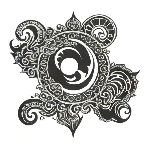 Sikh One Onkar And Moon