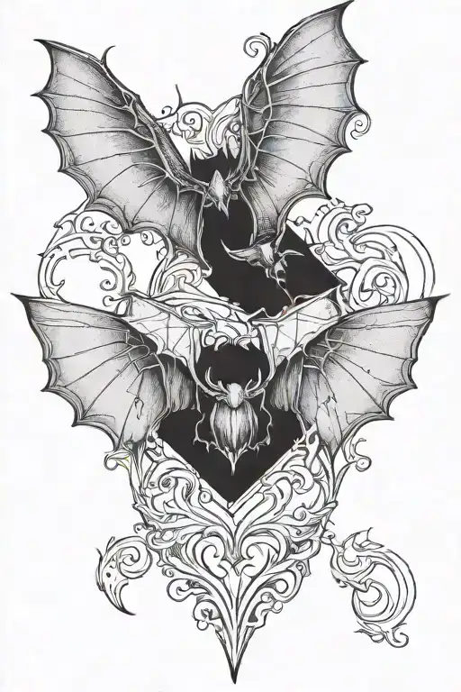 Symetric Bat Wings
