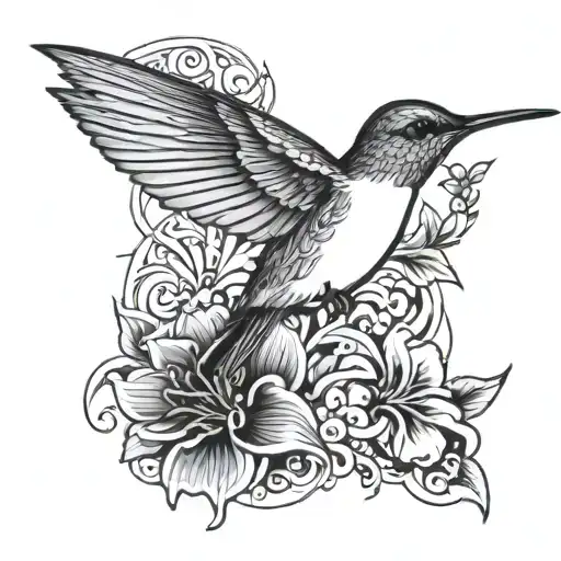 Humming Bird Flying