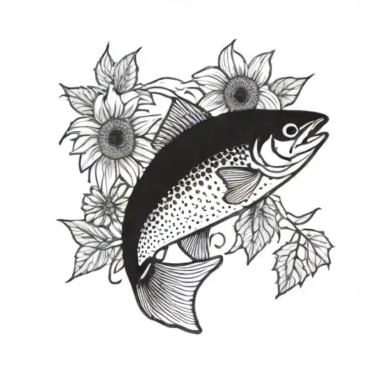 Trout And Sunflower