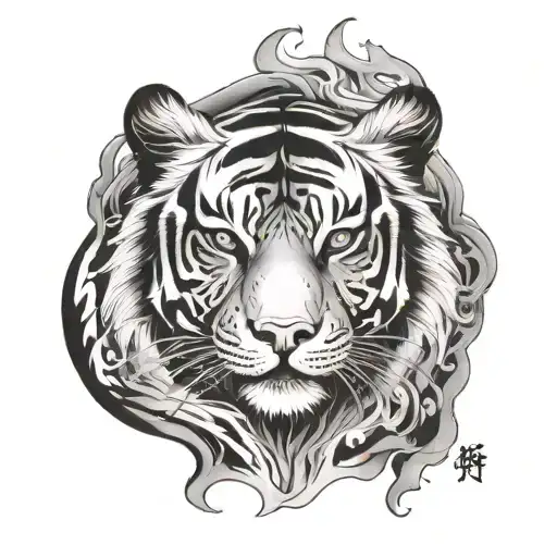 Tiger Made Of Fire
