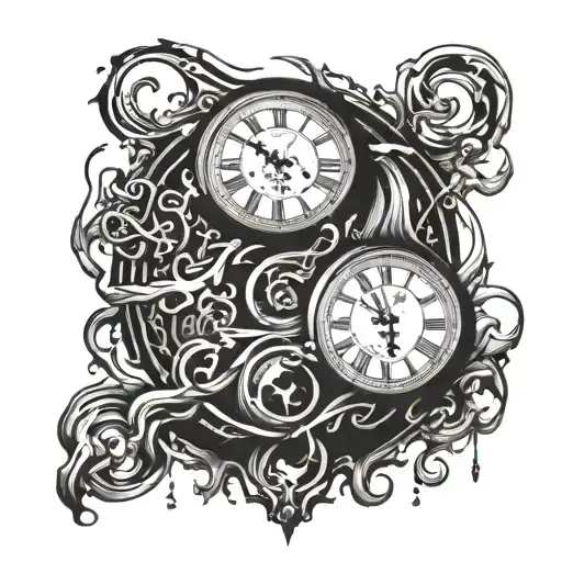 Warped Clock Melting Down