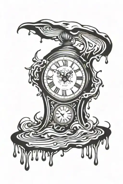 Warped Clock Melting Down