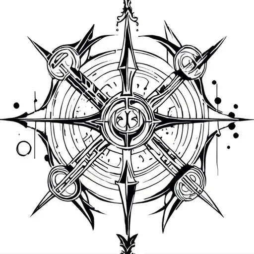 Combine Norse Mythology Symbols With Circuit Patterns To Represent The Client's It Background