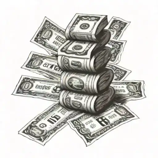 A Coffee Bean Morphing Into A Stack Of Money Bills