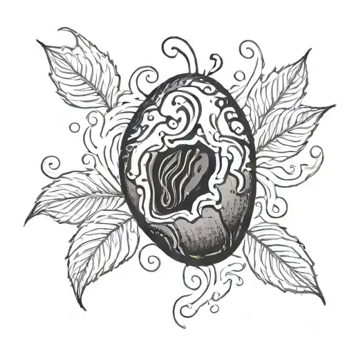 A Burning Coffee Bean Representing Love