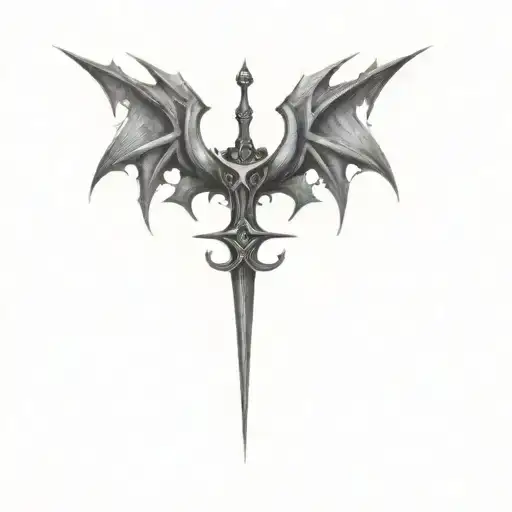 A Sharp Designed Heart And Sword