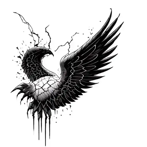 A Broken Wing With Cracks Grows Holy