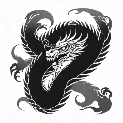 Japanese Style Tattoo Dragon