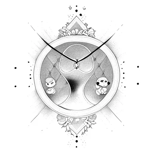 Hourglass With Kids Name