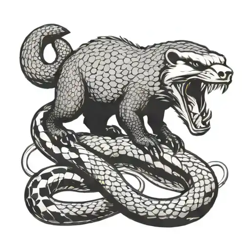 Honey Badger Vs Snake