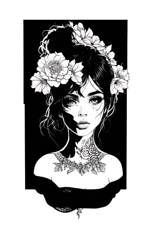 Dear With Cool Background Black And White