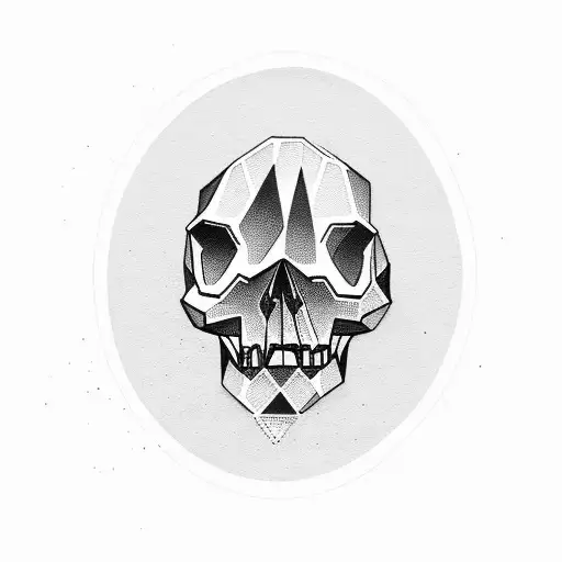 Woman Face Skull Sad