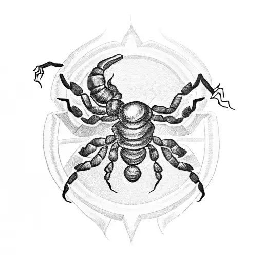 Scorpion With A Rose In The Sting