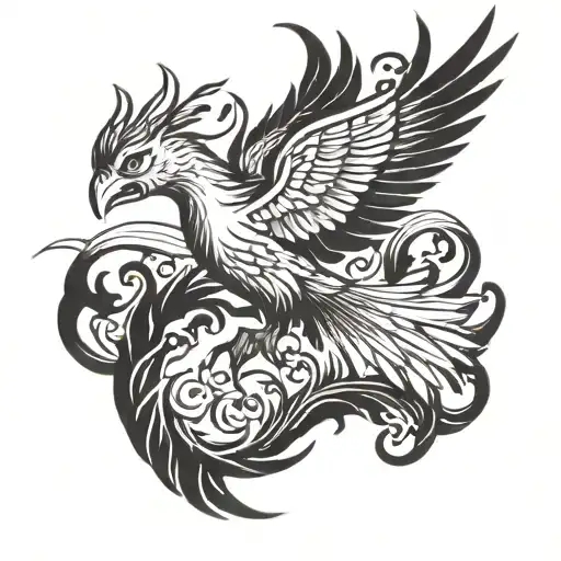 Phoenix Rising From Ashes