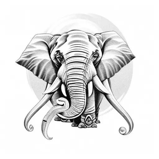 4 Elephants And Buddha