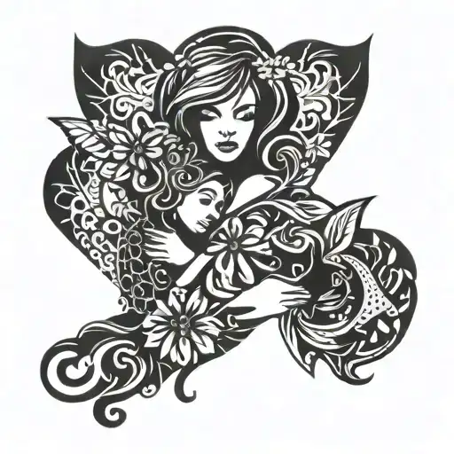 Love Mother Son And Daughter