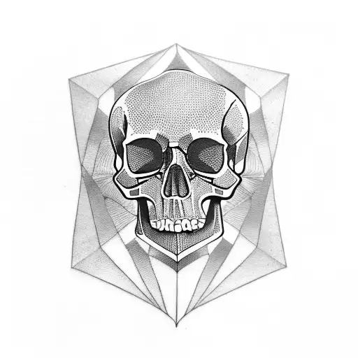 Inverted Triangle And Skull