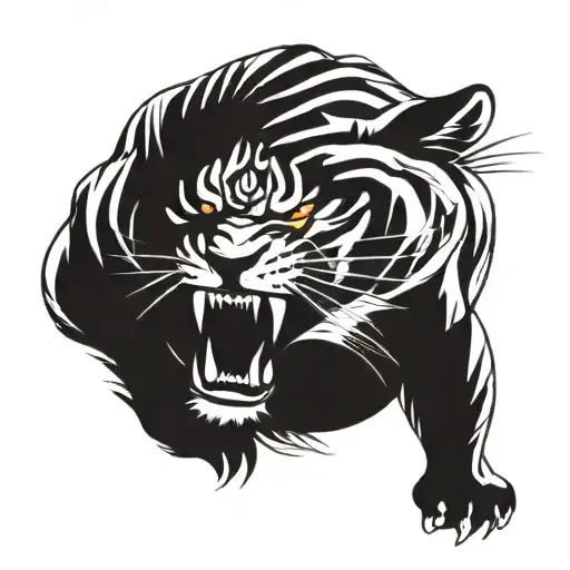 Angry Tiger With Muscles