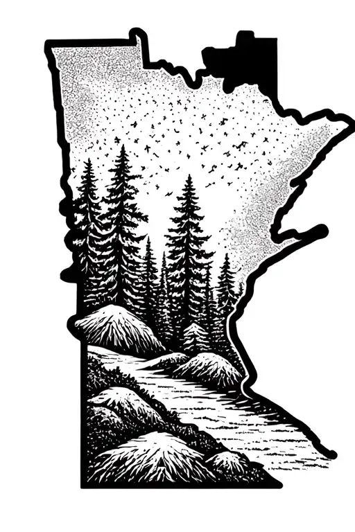 Minnesota State Outline