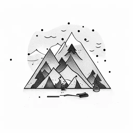 Beach Hiking Camping Mountains