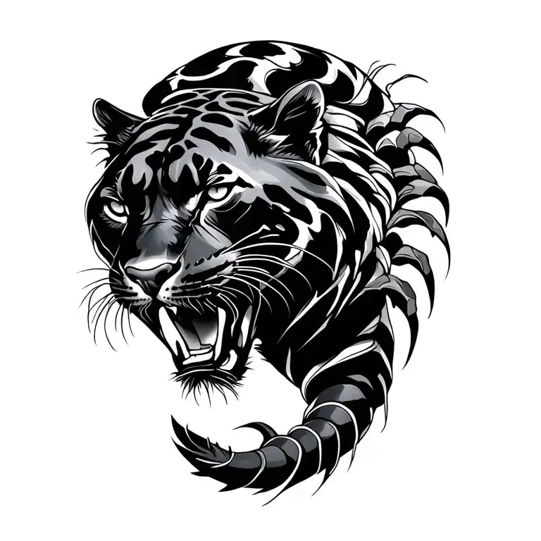 Panther And Skorpion Schwanz