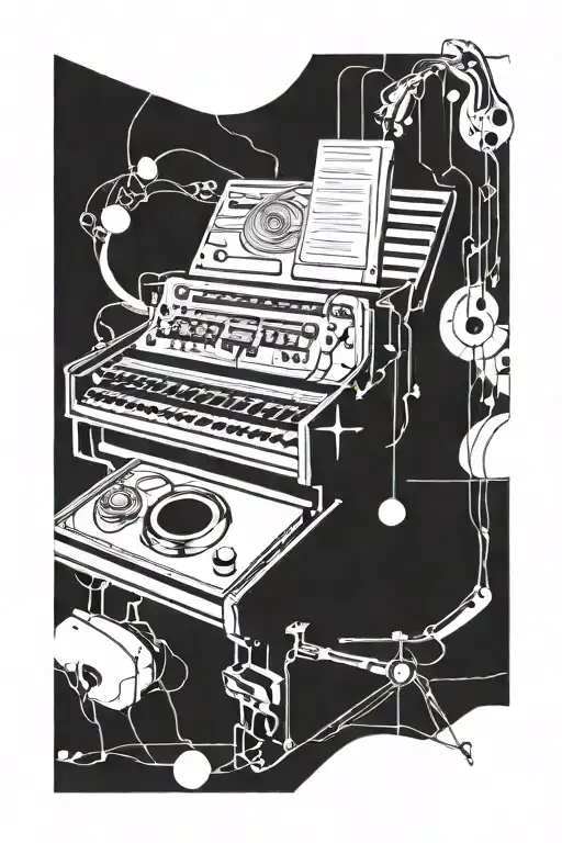 Music And Computer Science Themed