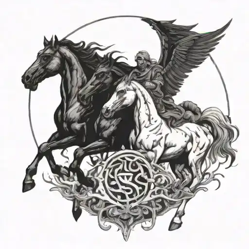 Famine 4 Horsemen Of The Apocalypse Black Horse