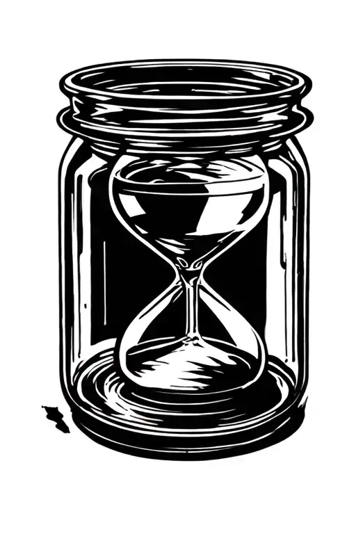 Hour Glass Jar