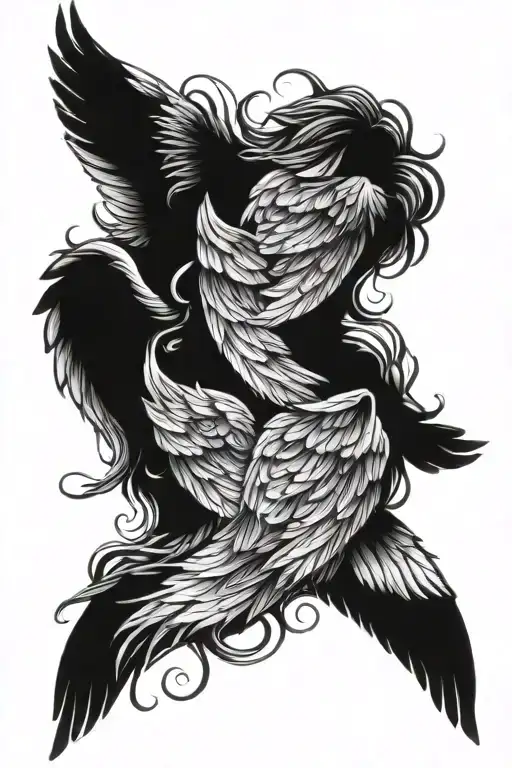 Angel Wings On The Back