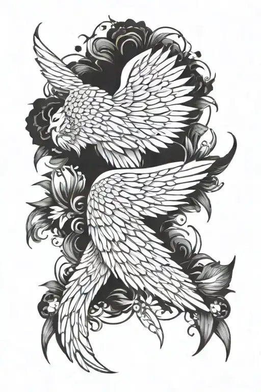 Angel Wings On The Back