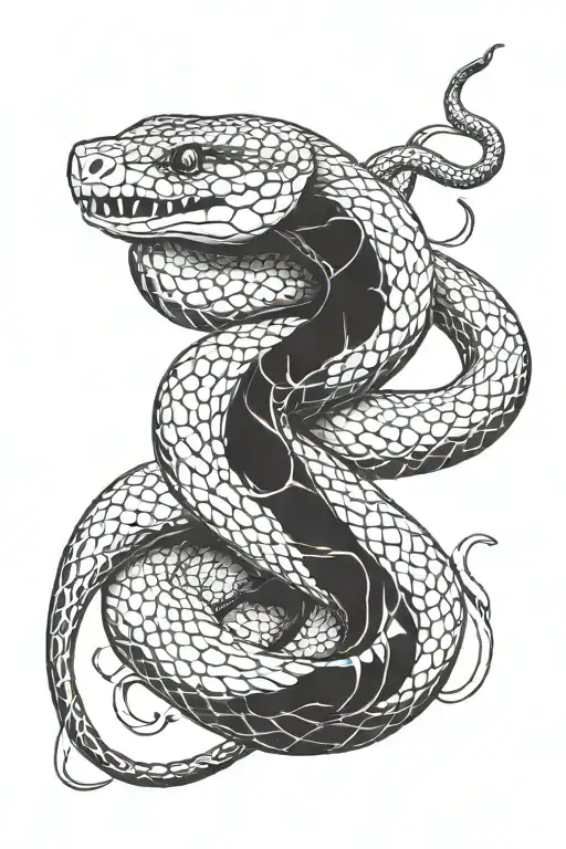 Snake Sleeve Tattoo Design Inspired