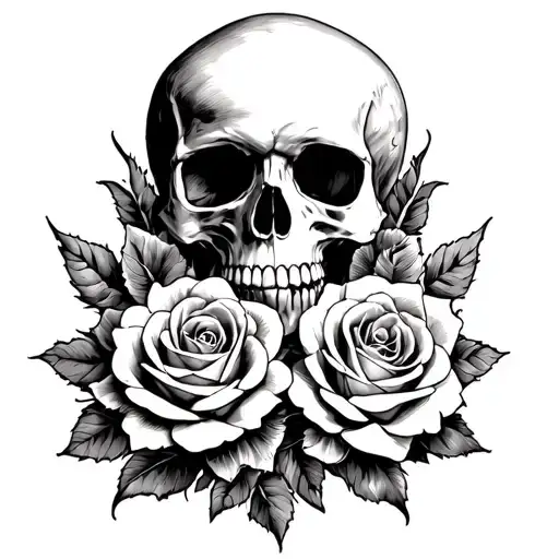 Skull And Roses