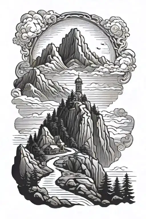 Brazil Mountain With Chirst Redeemer On Top